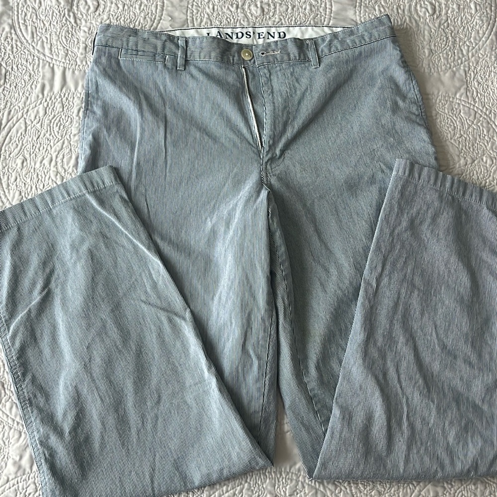 Land’s End pinstripe pants